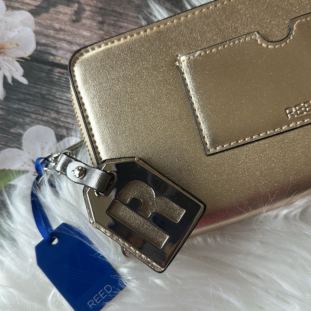 Reed Gold Wallet And Initials R Keychain - Picture 4 of 12